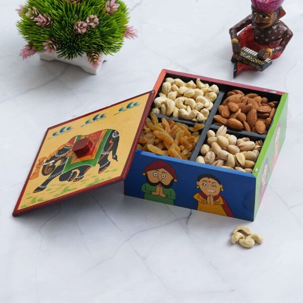 Wooden 4 boxex dry fruit box (Empty) - Image 2