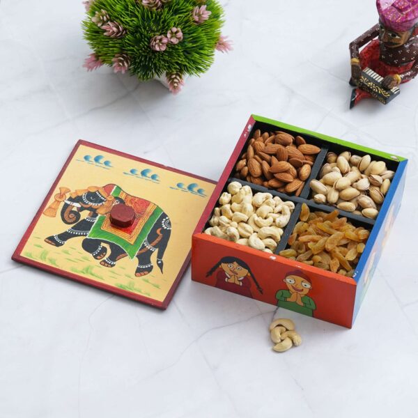 Wooden 4 boxex dry fruit box (Empty)